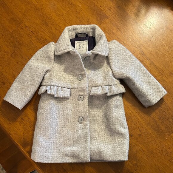 Gymboree 6-12 Month Girls Grey with Metallic Silver Threading - Picture 1 of 7
